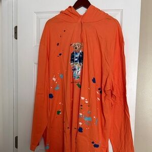 Polo by Ralph Lauren Orange Jacket with Bear Graphic